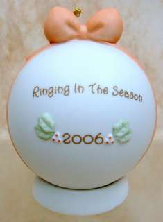 PRECIOUS MOMENTS Ringing Bell 2006 Ornament Girl 610003  