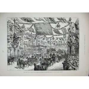    1887 Queen London Procession Aldgate Horse Carriage
