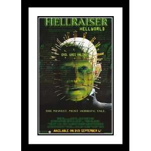  Hellraiser Hellworld 20x26 Framed and Double Matted Movie 