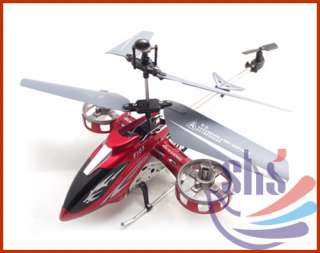 Red RTF Infrared 4CH Micro RC Gyro Helicopter  