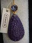 COACH NWOT 92870 PAVE ICE CREAM SIGNATURE KEYFOB CHAIN