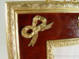 DIVINE 19C FRENCH ORMOLU BURL APPLIQUÉS Picture Frame  