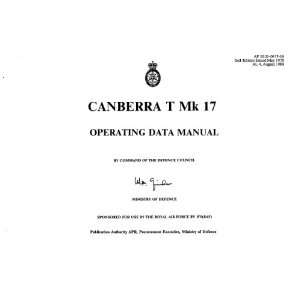   Canberra T Mk.17 Aircraft Operating Manual Sicuro Publishing Books