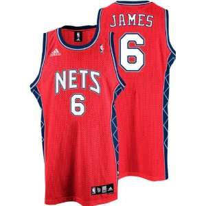  LeBron James Jersey adidas Red Swingman #6 New Jersey 