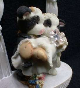 MARY MOO county Western Cow Wedding Cake Topper Picnic outdoor theme 