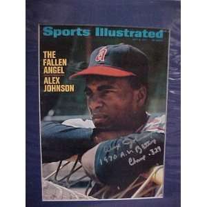  Alex Johnson Autographed July 5, 1971 Sports Illustrated 