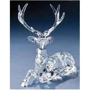 Icy Crystal Seated Reindeer Christmas Figure with 