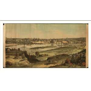  Historic St. Paul, Minnesota, c. 1874 (L) Panoramic Map 