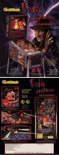 Freddy Nightmare on Elm Street Pinball Mint Flyer/ Ad  