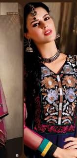 Indian Pakistan Designer Embroidery Partywear Salwar Kameez Unstitch 
