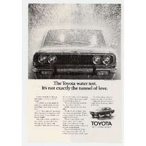  1971 Toyota Water Test Tunnel Of Love Print Ad (5202 