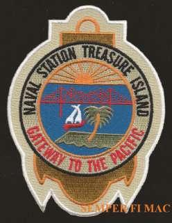 AUTHENTIC US NAVAL STATION TREASURE ISLAND PATCH USS  