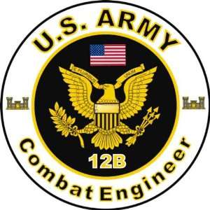 United States Army MOS 12B Combat Engineer Decal Sticker 3 