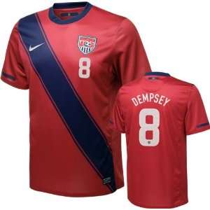 Clint Dempsey #8 Red Nike Soccer Jersey United States Soccer Red Nike 