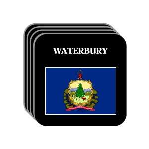  US State Flag   WATERBURY, Vermont (VT) Set of 4 Mini 