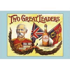  Two Great Leaders  Lord Roberts and Wilsons 12x18 Giclee 