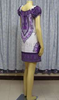 Cotton BOHO Hippy Vintage Dashiki Dress US14/UK16 (L)  