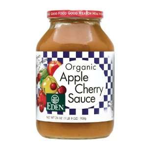 Eden Foods Apple Cherry Sauce, Organic (12) 25 ounce Jars  