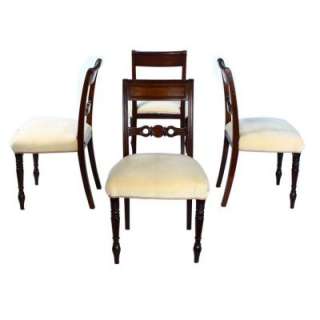   regency bar back dining chairs turned tapering front legs splay