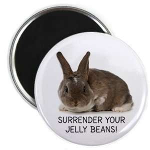   Surrender Your Jelly Beans Easter Bunny 2.25 Inch Locker Fridge Magnet