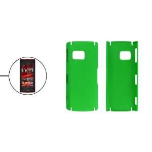  Gino Green Hard Plastic Rubberized Back Cover for Nokia X6 