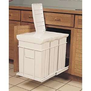  KV Recycling Center 3   20 qt Pull Out Bins With Lids 