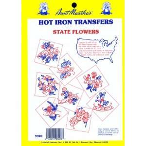   State Flowers Iron On Transfer Pattern Collection, All 50 States Arts