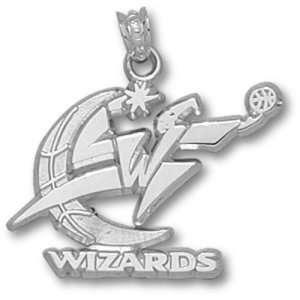  Washington Wizards NBA Logo 5/8. Pendant (Silver) Sports 