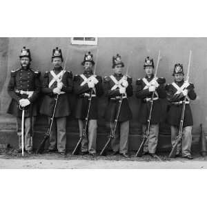   Marines with Fixed Bayonets At the Navy Yard Washington, DC Circa 1864