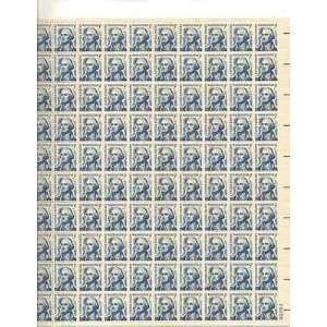 com George Washington redrawn Sheet of 100 x 5 Cent US Postage Stamps 
