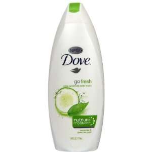 Dove Body Wash Cool Moisture Cucumber & Green Tea 24 Ounces (Pack of 2 