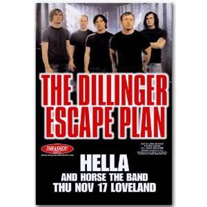  Dillinger Escape Plan Poster   H Concert Flyer