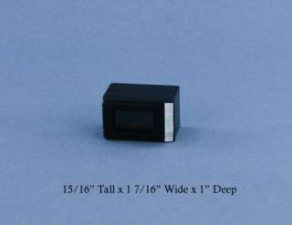 Dollhouse Miniature Black Microwave #C1021B  