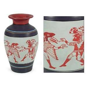  Ceramic vase, Warrior Chiefs