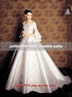New Satin Medieval Lacework WEDDING Dresses/Gowns/Prom  