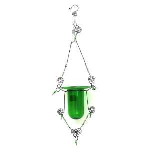  Hanging Green Glass Kindness Candle Holder Everything 