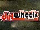 Dirtwheels Magazine Set of Four Stickers 8 Inches X 2 1/4 L@@K 