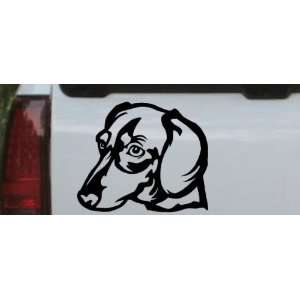 Dotson Dog Animals Car Window Wall Laptop Decal Sticker    Black 18in 