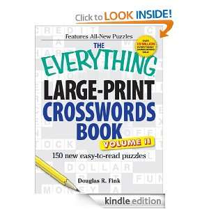 The Everything Large Print Crosswords Book, Volume II 150 all new 