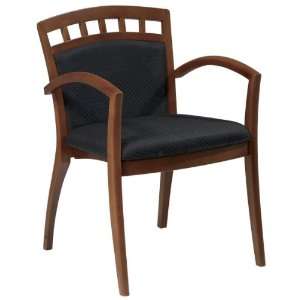  Two Pack Leg Chair with Upholstered Wood Crown Back MEN 