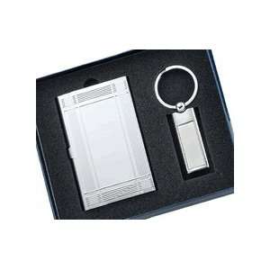  Free Personalized Silver Key Ring & Silver Business Card 