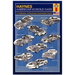  Haynes Auto Manual   Sports Poster  24 x 36