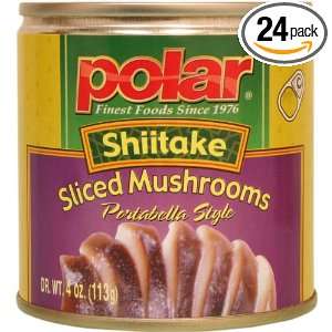 MW Polar Foods Shiitake Mushroom, Sliced, 4 Ounce Cans (Pack of 24 