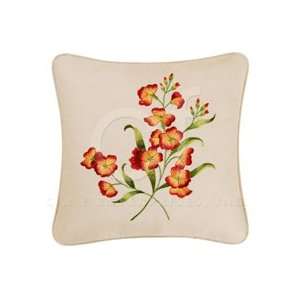  18 x 18 Feather Down Pillow, Wall Flower