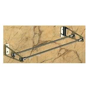 Lacava Frame Wall Mounted Double Towel Bar in Brushed Nickel   0930H2