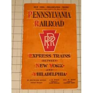   Pennsylvania Railroad Express Trains Between New York & Philadelphia