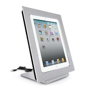  miFrame Silver Aluminum iPad Stand with Dock & 5 Charging 