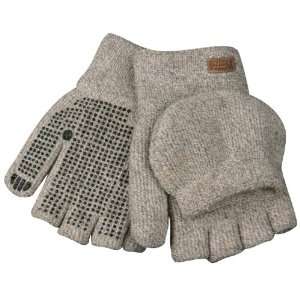  Kinco Lined Half Glove/Mitten with PVC Dots MD   Gray 