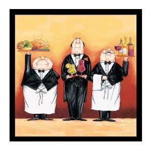  Waiters I Art on Canvas Home Accent FFM10552AC Kitchen 