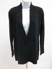 ACROBAT Black Silk V Neck Long Sleeve Sweater Sz S